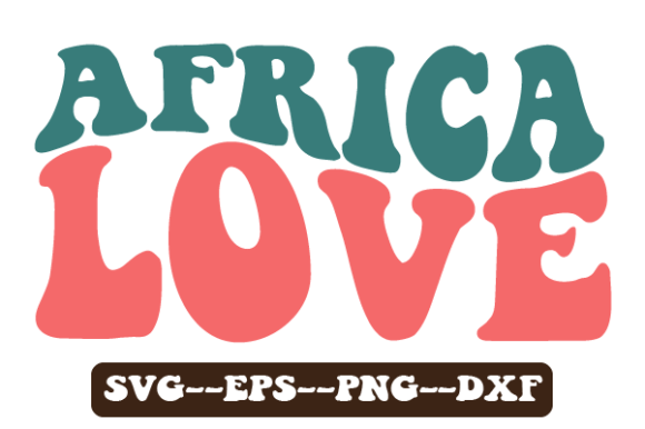 Africa Love Kwanzaa Retro Wavy SVG – A Creative Graphic Asset for Blogs and Crafts