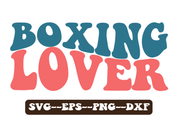 Boxing Lover Retro Wavy Svg Sublimation for Crafts and Graphics