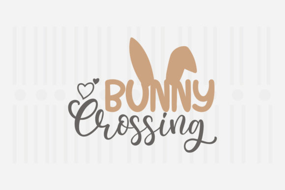 Bunny Crossing Easter SVG for Crafts and Graphics