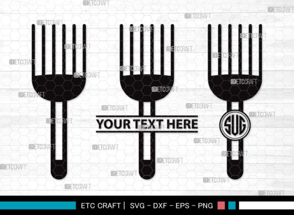 Kitchen SVG Monogram for Crafts and Graphics