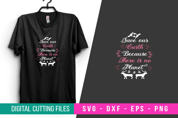 Save Our Earth T-Shirt Graphic for Crafts and Design Projects
