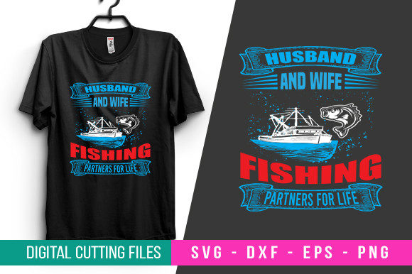 Typography Fishing T-shirt Design for Crafts and Graphics