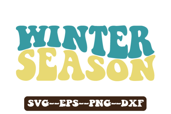 Winter Season Retro Wavy Svg for Crafts and Graphics